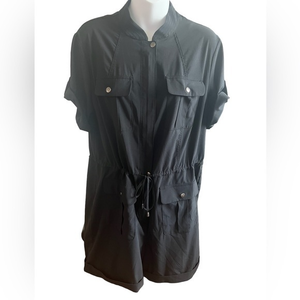 DASH by Kardashian Black Zip/Button‎ Romper 12